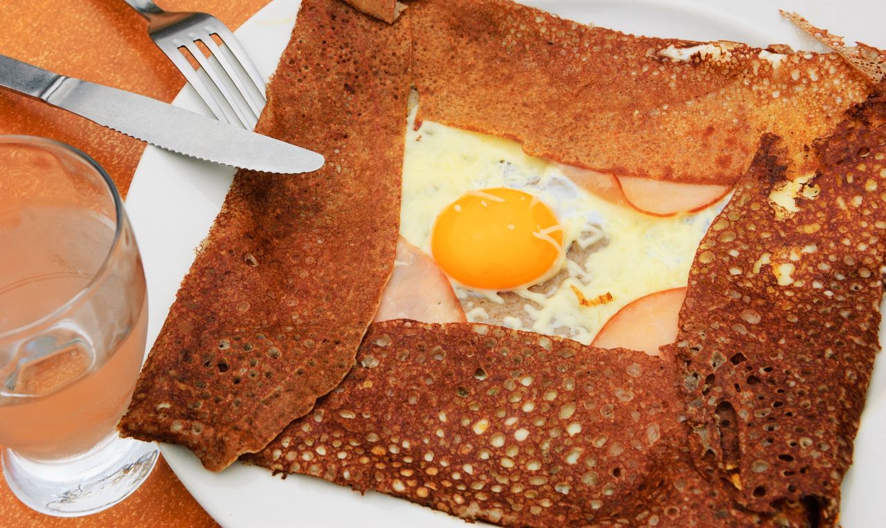 These pancakes are most often served savoury.