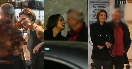 Anna Popek rzuca zalotne spojrzenia podczas spotkania z tajemniczym mężczyzną. Pożegnała go CZUŁYM POCAŁUNKIEM (ZDJĘCIA)