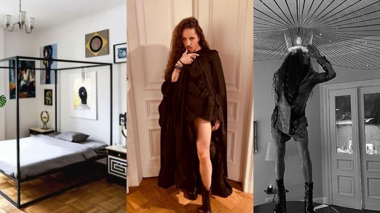 Tak mieszka Michał Szpak: oryginalne obrazy, drewniana podłoga i nietypowe dodatki