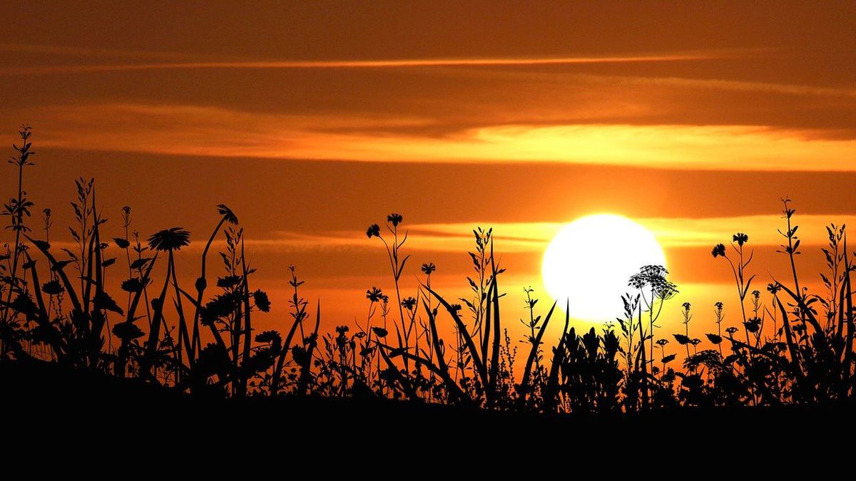 pogoda zachód słońca lato