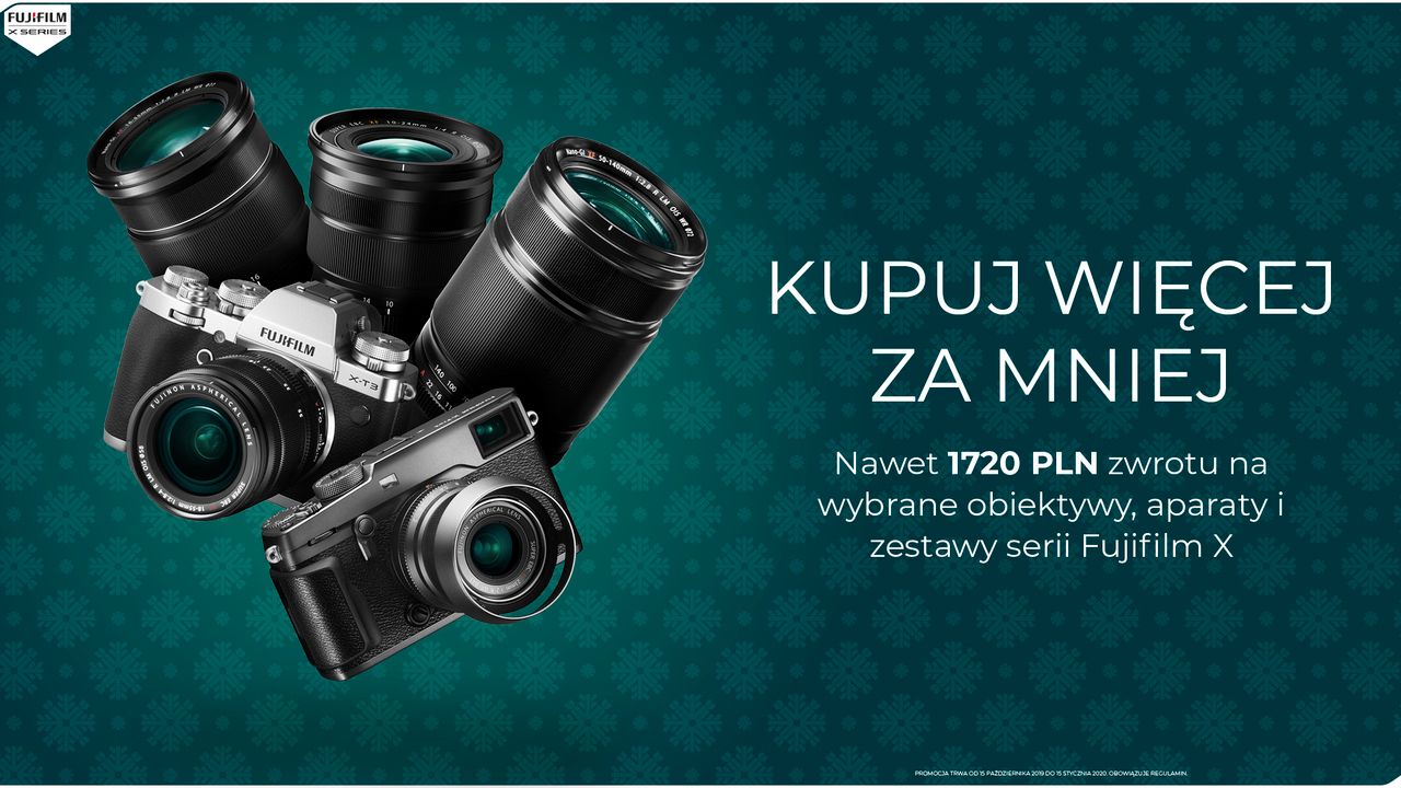 Rusza zimowy Cashback Fujifilm – zwrot to nawet 1720PLN