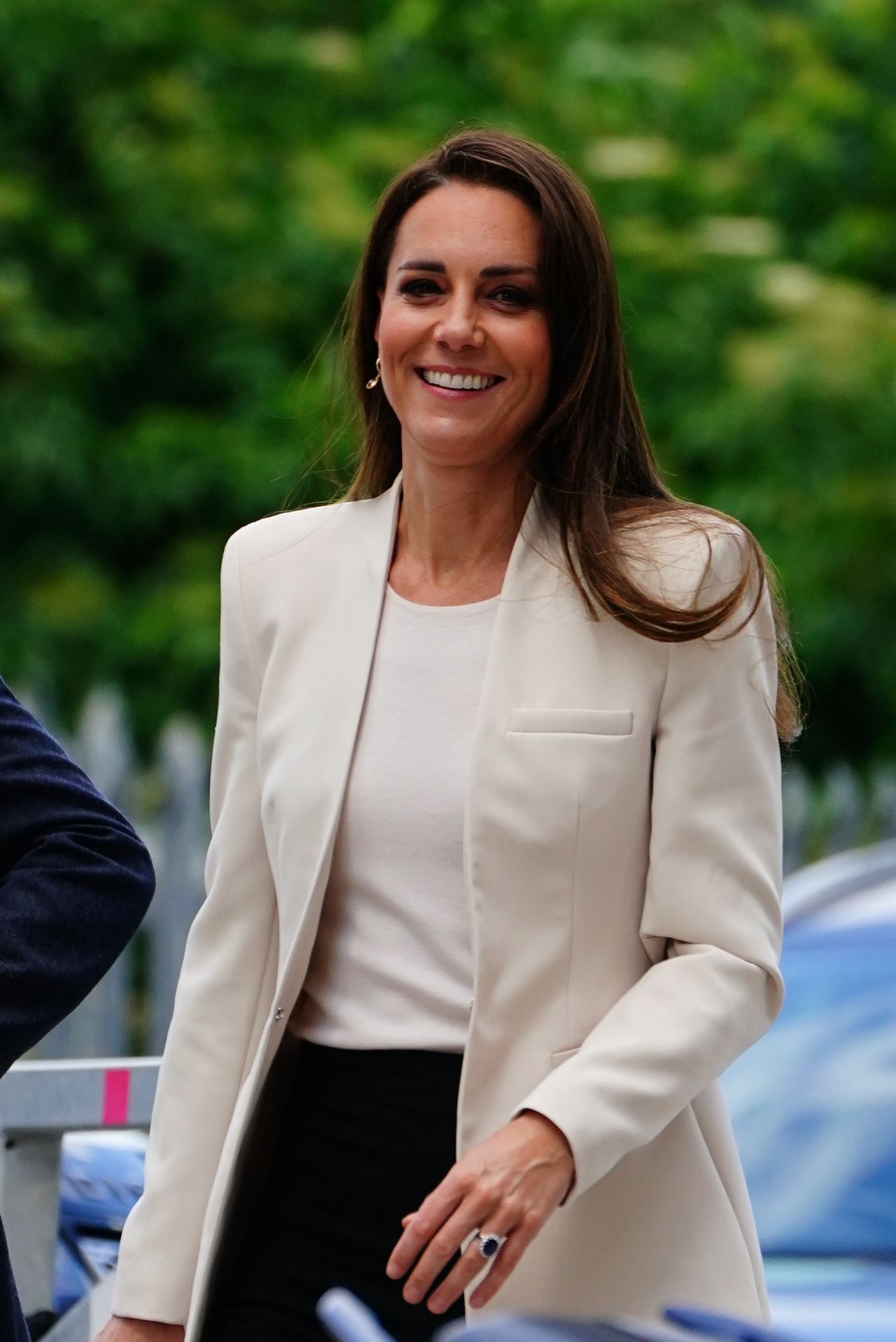 The Duchess of Cambridge arrives for a visit to Little Village's hub in Brent to hear how the baby bank is supporting local families. Picture date: Wednesday June 8, 2022. (Photo by Victoria Jones/PA Images via Getty Images)