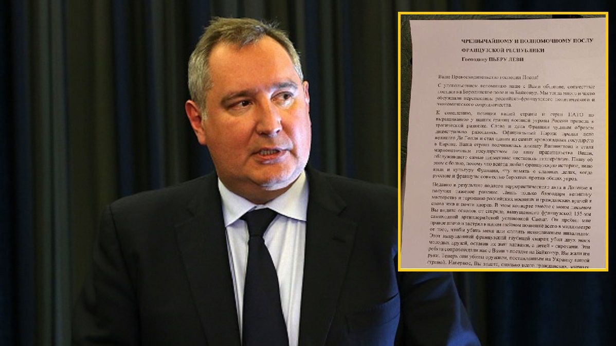 Rogozin napisał list z groźbami