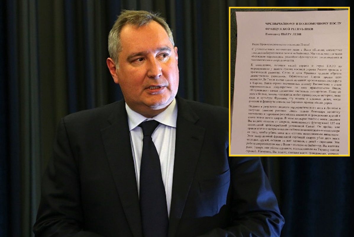 Rogozin napisał list z groźbami. "Francja za to odpowie"