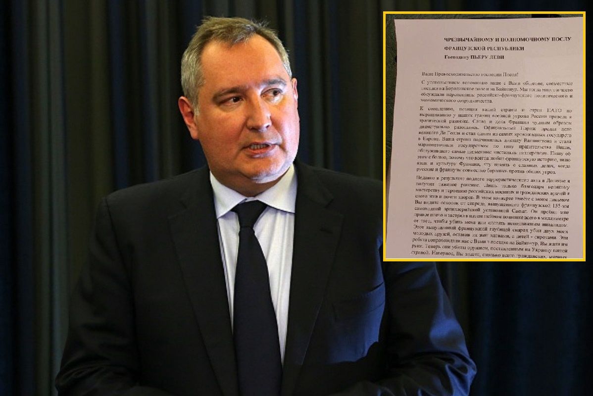 Rogozin napisał list z groźbami. "Francja za to odpowie"