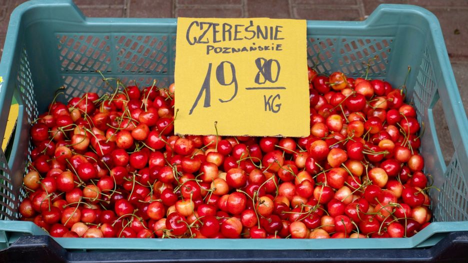 Czereśnie. Cena z czerwca 2024 roku. 