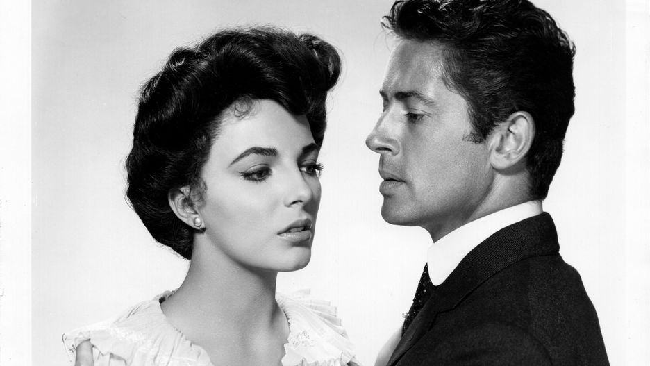 Joan Collins i Farley Granger w 1955 roku