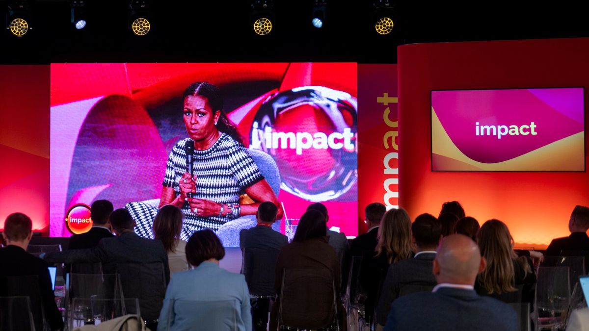 Impact 2024 w Poznaniu
Fot. Lukasz Gdak/East News, Poznan, 16,05.2024, Kongres polityczno-gospodarczo-technologiczny Impact 2024 na terenie MPT w Poznaniu. Transmisja ze spotkania z Michelle Obama.
Lukasz Gdak