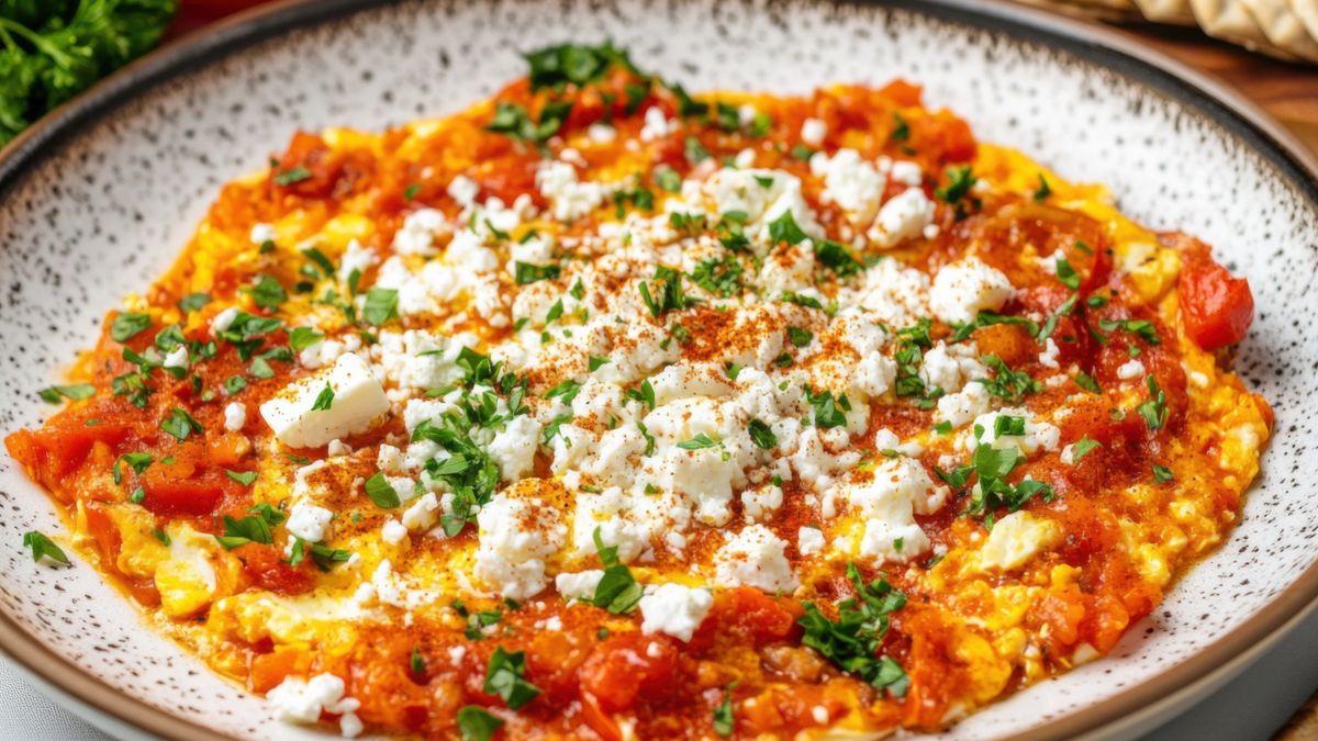 Menemen to klasyczne tureckie śniadanie