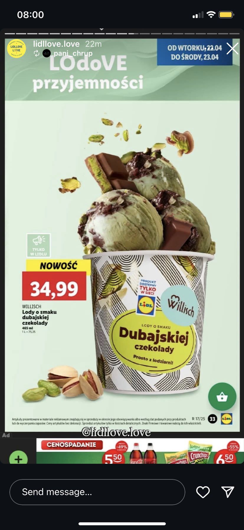 Dubaj opanował Polskę. Do Lidla trafiły dubajskie lody