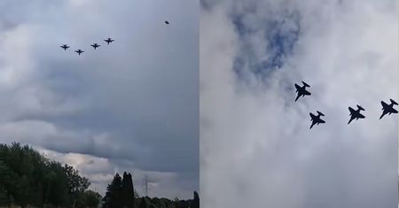 Zapiera dech w piersiach. Tak wygląda przelot "Bielików" nad Śląskiem