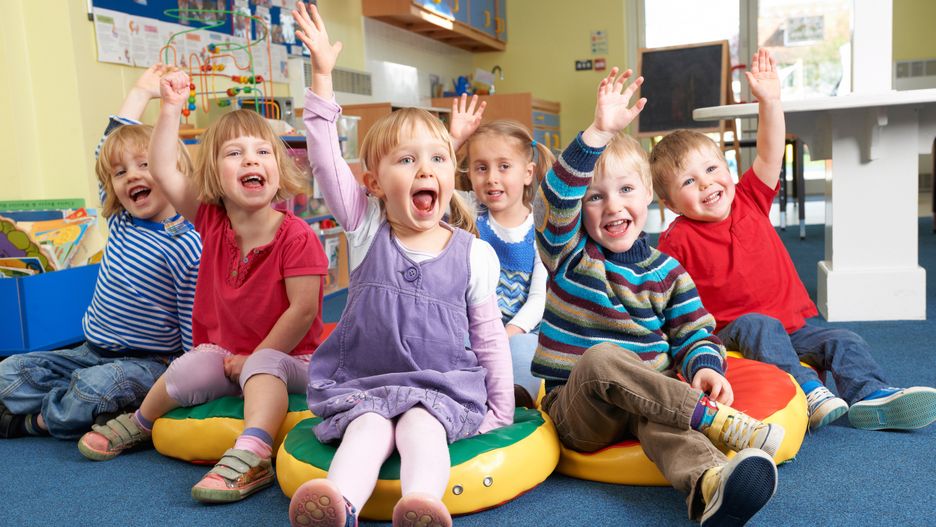 Group Of Pre School Children Answering Question In Classroom
HighwayStarz
child, children, nursery school, education, happy, smiling, enthusiastic, school child, hand raised, little girls, little boys, sitting, learning, childhood, indoors, horizontal, group, primary age child, asking, caucasian, preschool child, kindergarten