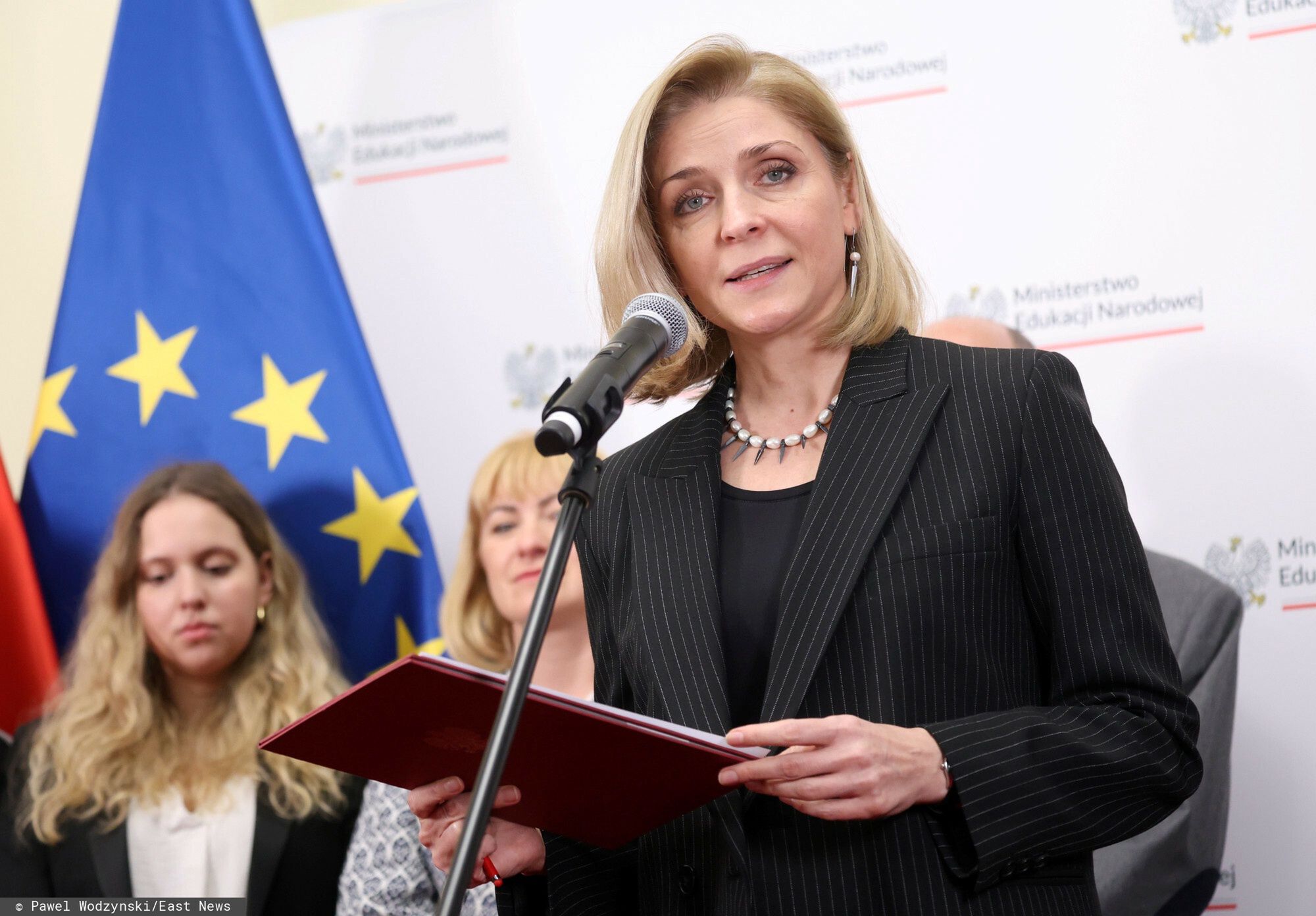 Powo?anie zespo?u ds. edukacji klimatycznej
Fot. Pawel Wodzynski/East News, Warszawa, 10.02.2025. MEN. Briefing prasowy wiceminister Joanny Muchy (n/z) o powolaniu zespolu ds. edukacji klimatycznej.
Pawel Wodzynski