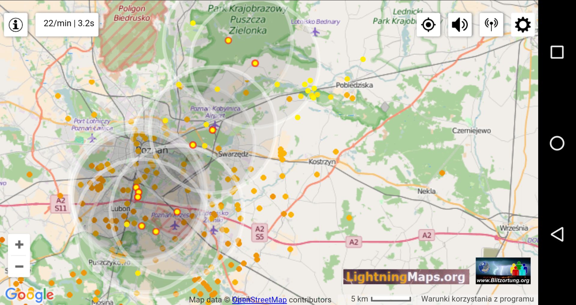 Gdzie jest burza? Przegląd stron i aplikacji nie tylko dla fotografa 24