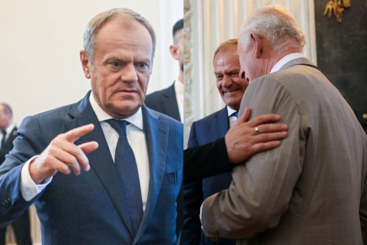 Donald Tusk zaliczył wpadkę na spotkaniu z królem Karolem III