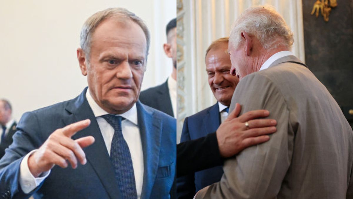 Donald Tusk zaliczył wpadkę na spotkaniu z królem Karolem III
