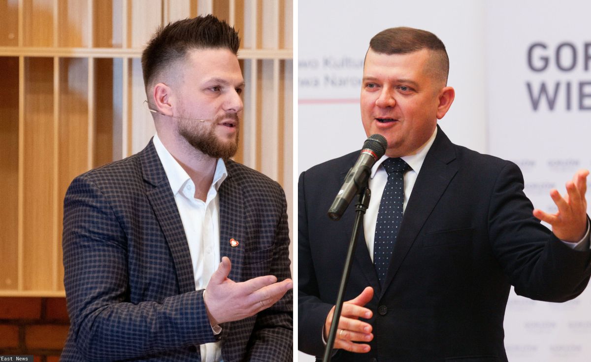 W drugiej turze wyborów na prezydenta miasta zmierzą się obecny prezydent Jacek Wójcicki (po prawej), który zdobył 49,24 proc. głosów, i Piotr Wilczewski (KO) - 22,18 proc. głosów