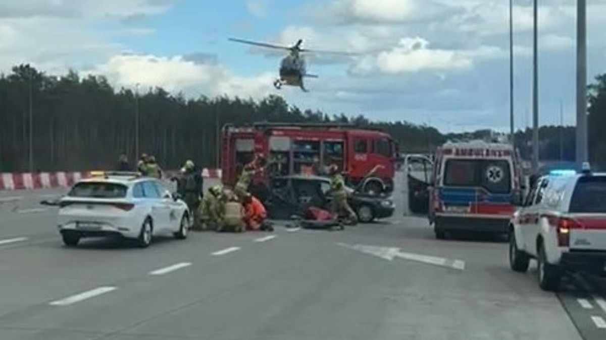 Pościg na autostradzie A2 zakończył się wypadkiem