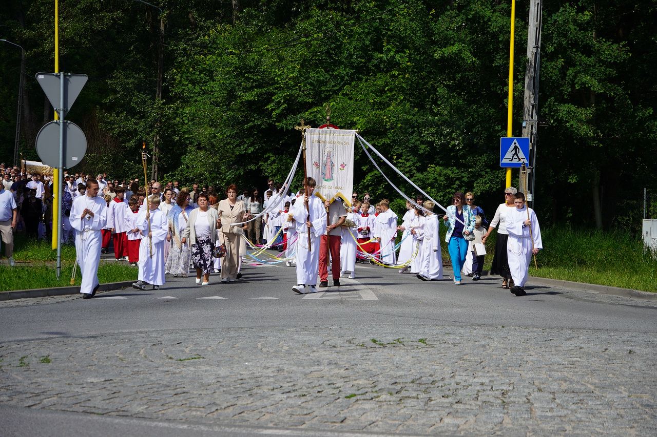 Boże Ciało, Procesja Parafia pw.  Św Rafała Kalinowskiego w Pile