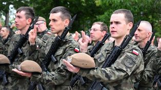 Kielce: Przysięga wojskowa żołnierzy 10. Świętokrzyskiej Brygady Obrony Terytorialnej