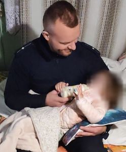 Policjanci nakarmili dwulatkę. Rodzice byli kompletnie pijani