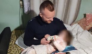 Policjanci nakarmili dwulatkę. Rodzice byli kompletnie pijani