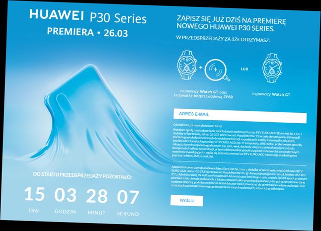 Huawei P30 i P30 Pro - klienci mogą już zapisywać się na przedsprzedaż
