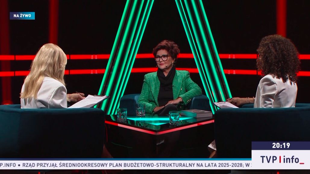 Jolanta Kwaśniewska w "Trójkącie politycznym"