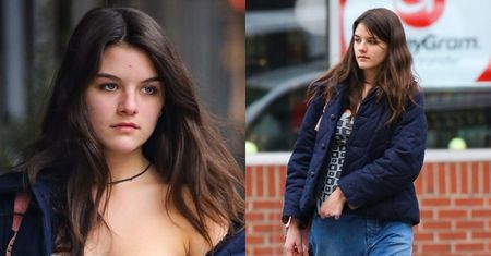 16-letnia Suri Cruise maszeruje ulicami Manhattanu. Podobna do znanych rodziców? (ZDJĘCIA)