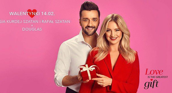 Barbara Kurdej-Szatan i Rafał Szatan promują na walentynki Douglas