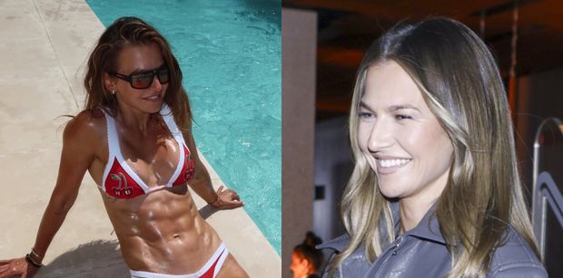 Strzaskana na mahoń Anna Lewandowska smaży zabójcze mięśnie brzucha nad basenem: "Drogie lato, jestem gotowa" (FOTO)