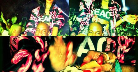 Rihanna SKRĘCA JOINTA na głowie ochroniarza?!