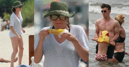 Agnieszka Radwańska wypoczywa z mężem i synem w Sopocie. Była tenisistka chowała się przed słońcem i zajadała kukurydzą (ZDJĘCIA)