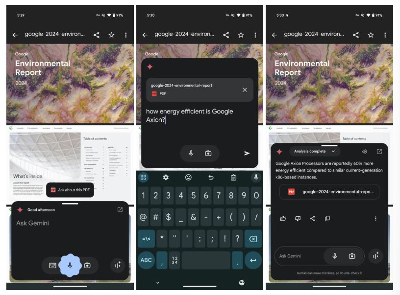 Gemini's PDF recognition