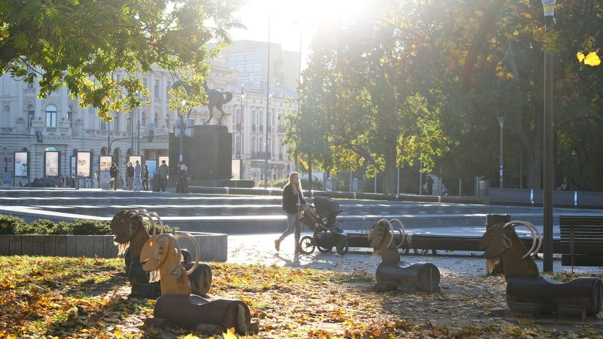 Jesień na Placu Litewskim w Lublinie