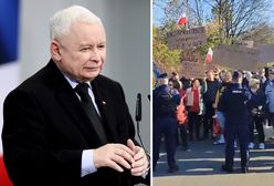 "Precz z Kaczorem". Kaczyński ostro powitany w Bielsku-Białej