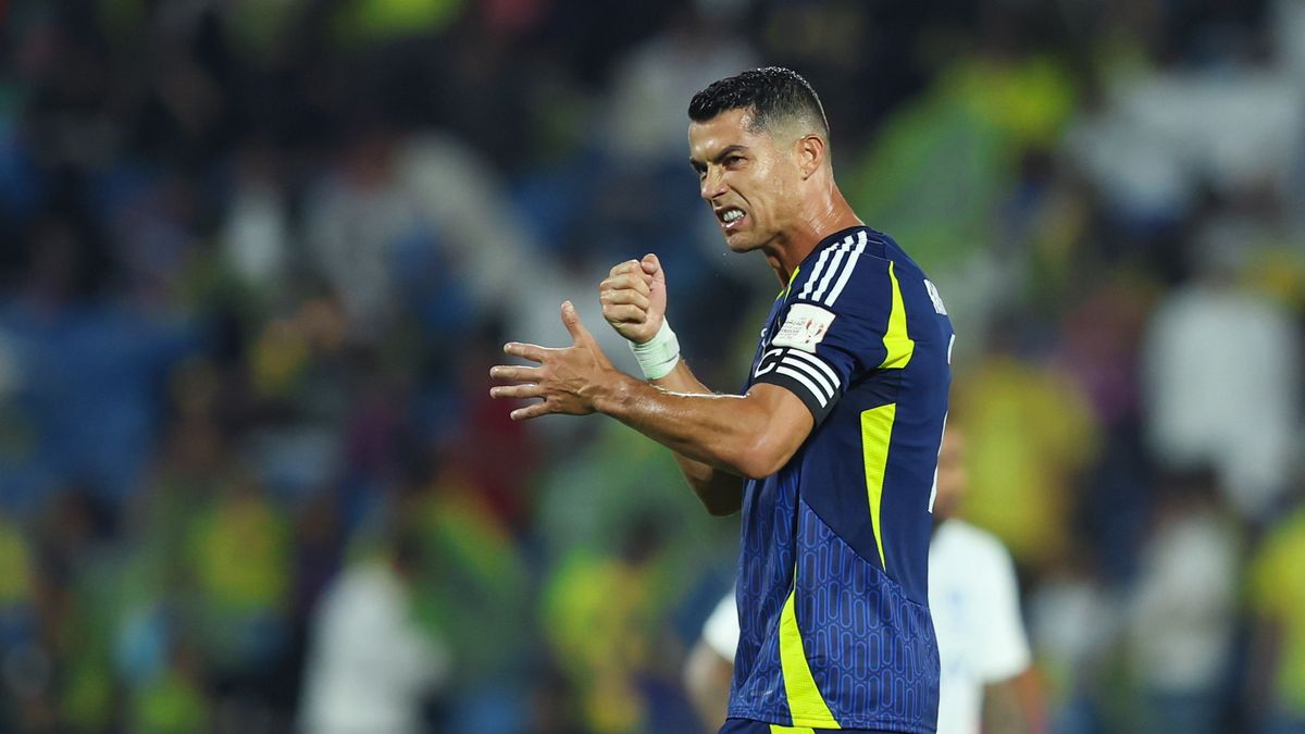 Al Nassr v Al Hilal: Saudi Super Cup Final
ABHA, SAUDI ARABIA - AUGUST 17: Cristiano Ronaldo of Al Nassr celebrates after scoring the 1st goal during the Saudi Super Cup Final match between  Al Nassr and Al Hilal at Prince Sultan bin Abdul Aziz Stadium on August 17, 2024 in Abha, Saudi Arabia.  (Photo by Yasser Bakhsh/Getty Images)
Yasser Bakhsh
