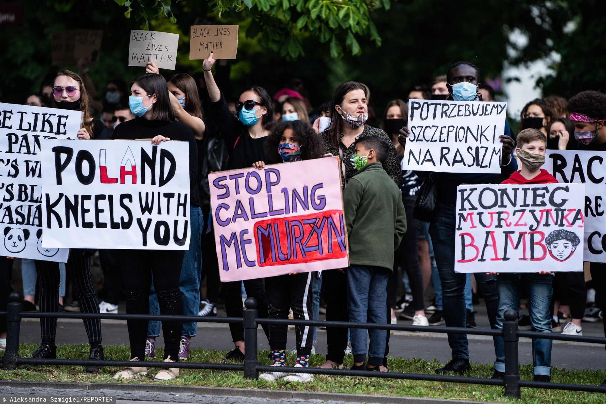 Protest pod ambasadą USA w Warszawie