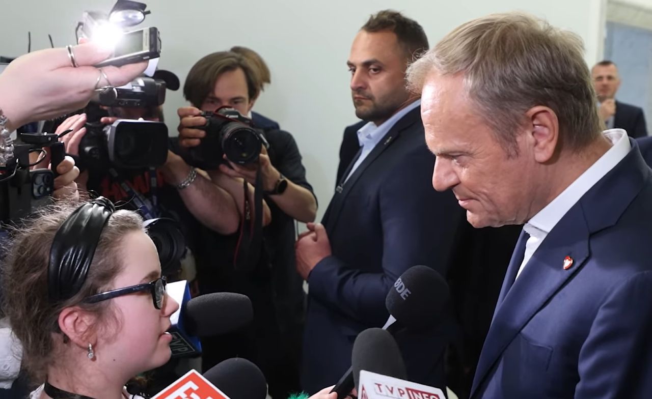 Donald Tusk udzielił wywiadu 10-letniej dziennikarce