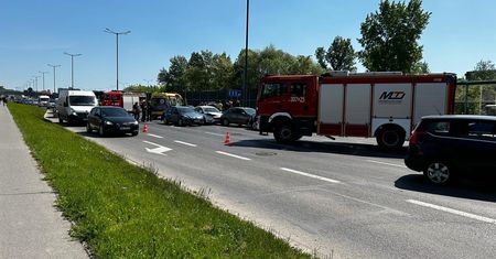 Karambol w Krakowie. Duże utrudnienia w ruchu