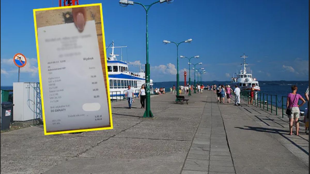 Czytelnik o2.pl wysłał nam paragon z Krynicy Morskiej. 