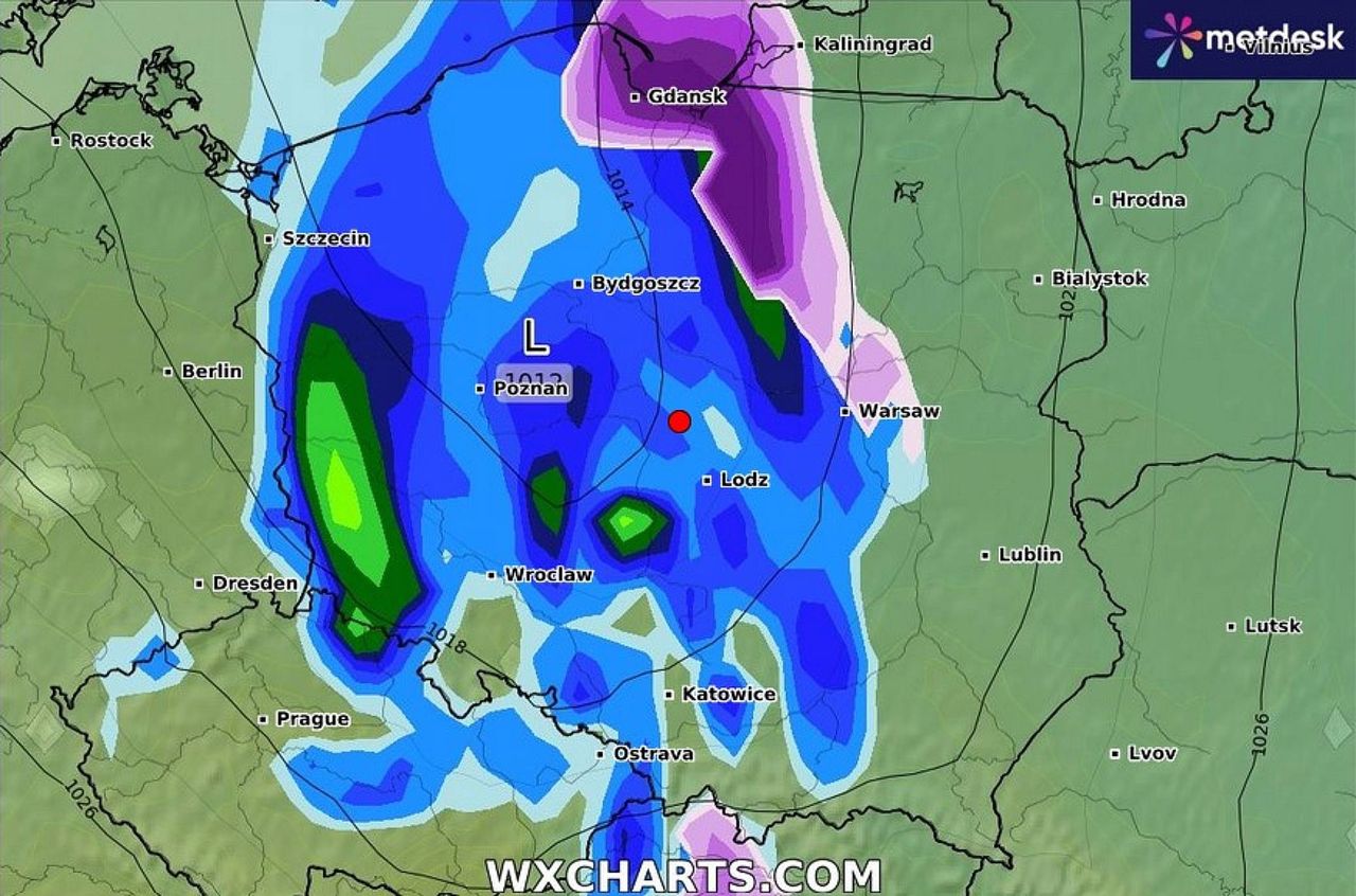 Prognoza pogody w Polsce na poniedziałek