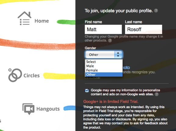 Google+ (Fot. Business Insider)