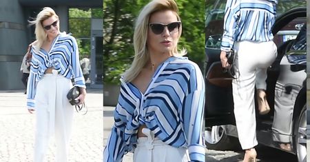 Urbańska "męczy się" w szpilkach. "To nie jest podłoga dla obcasów. Idę na palcach"