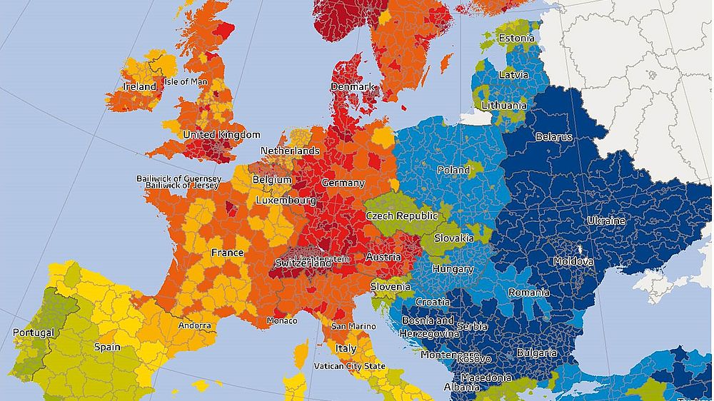 Nawet to biednej Portugalii nadal mamy jeszcze daleko. Cała mapa na końcu artykułu.