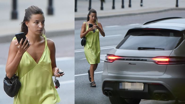 Julia Wieniawa w drodze do salonu kosmetycznego
