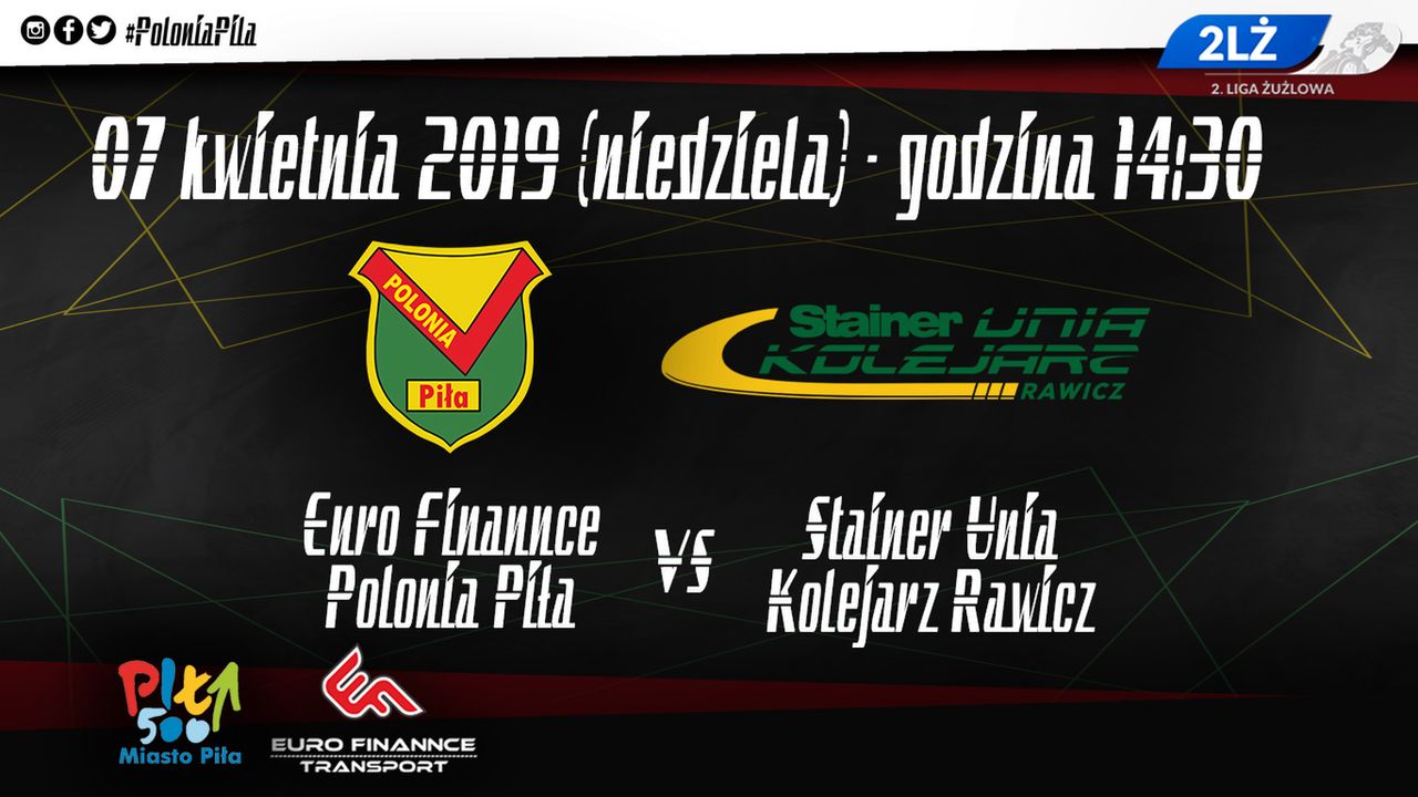 W niedzielę mecz Euro Finannce Polonia Piła – Stainer Unia Kolejarz Rawicz