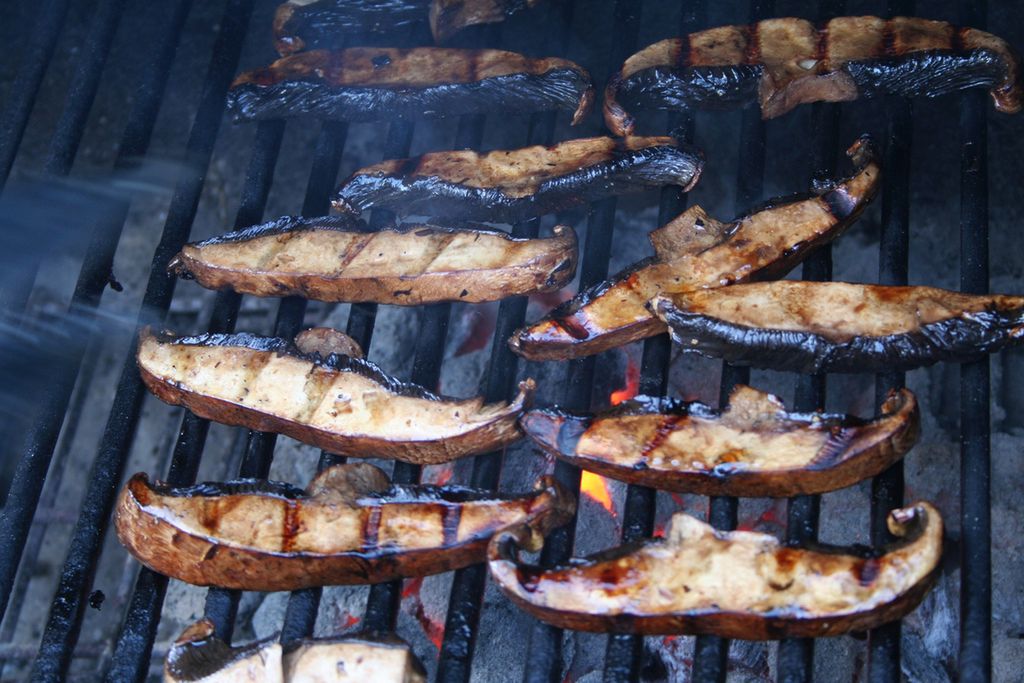 Grillowane grzyby portobello