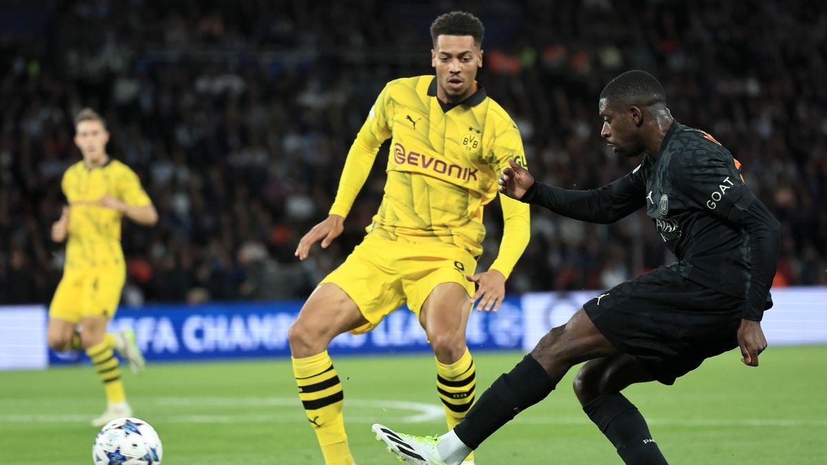PAP/EPA / PAP/EPA/CHRISTOPHE PETIT TESSON / Mecz w Lidze Mistrzów PSG z Borussią Dortmund