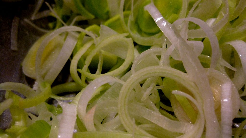 Gotowany por bez dodatku soli, odsączony